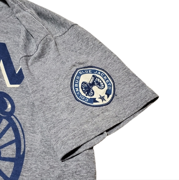 Old School Homage Columbus Blue Jackets Cannon Boom tee - Picture 4 of 5